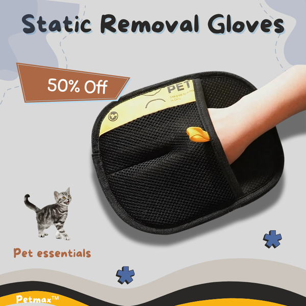 Petmax™ Dual-Sided Cat Grooming Gloves