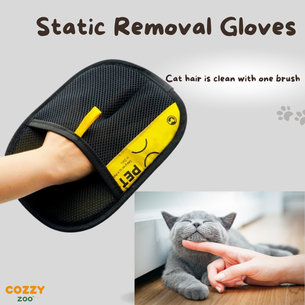 Petmax™ Dual-Sided Cat Grooming Gloves