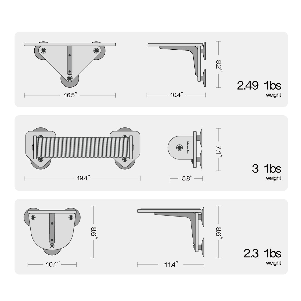 ClimbLuxe - Cat Window Shelves